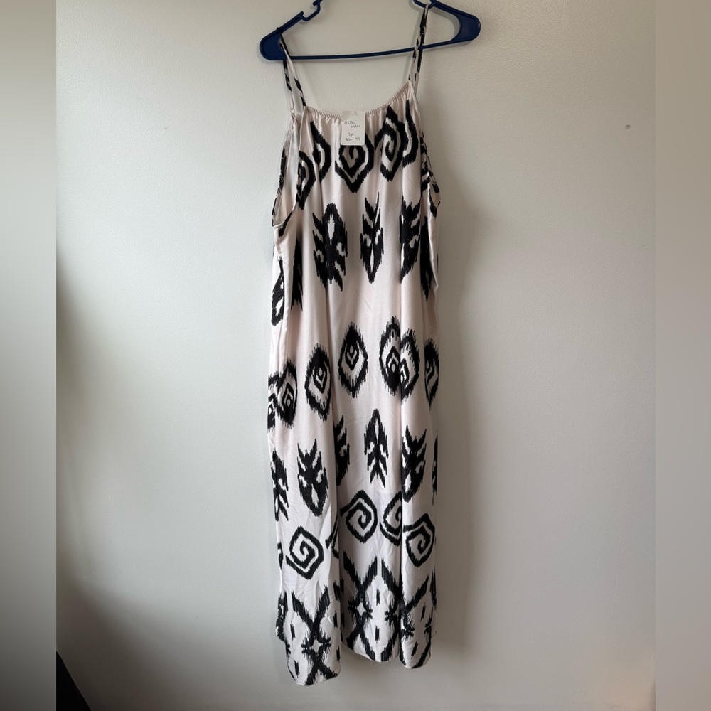 Black and White Aztec Maxi Dress